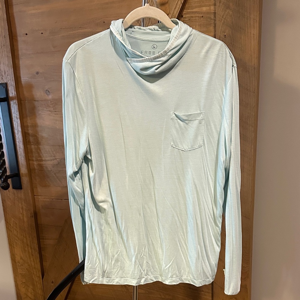 Free Fly Apparel Light Green Long Sleeve Shirt